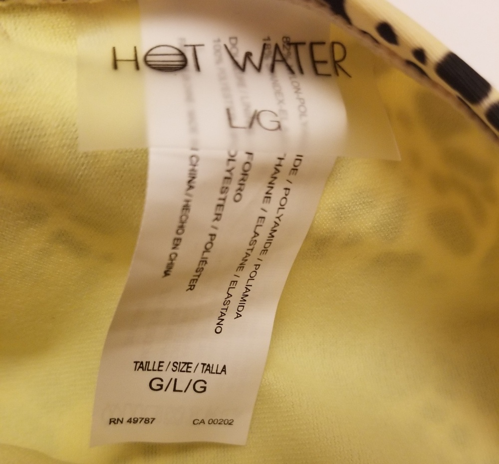Hot Water Leopard Print String Bikini Bottom Large - Picture 6 of 6